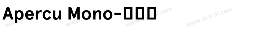 Apercu Mono字体转换